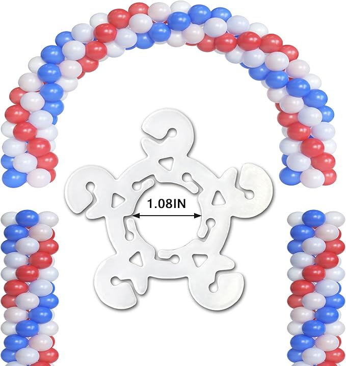 80 Balloon Clips and 100 Dots Glue Points and a Tie, - Image 2