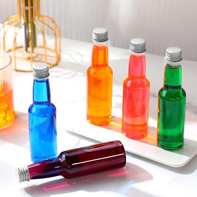 120 Pcs Mini Liquor Bottles Airtight Shot Miniature Empty Plastic Alcohol - Image 6