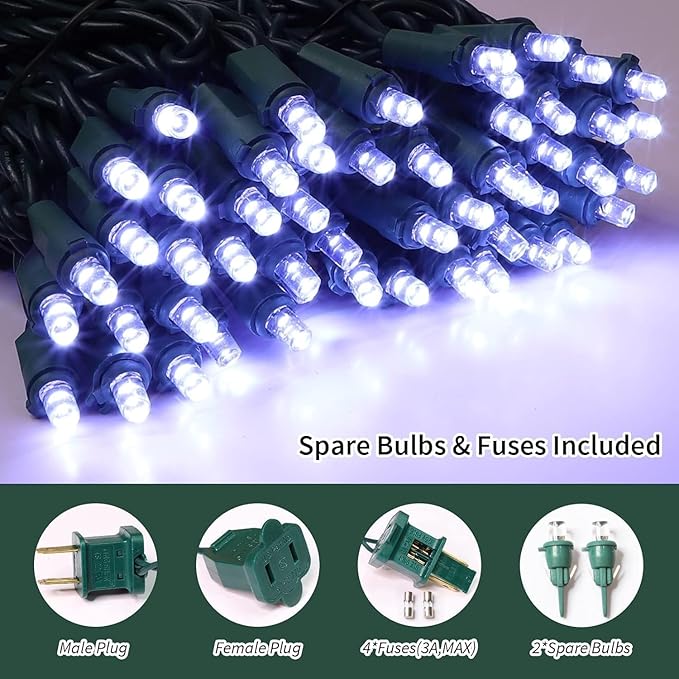 150 LED White String Lights - Image 2