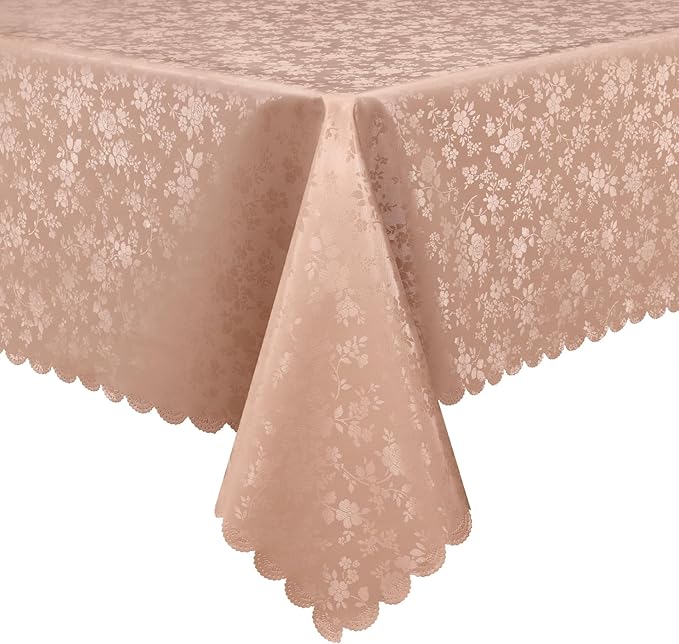 Smiry Rectangle Table Cloth, Waterproof Heavy Duty Vinyl Tablecloths, Wipeable by Smiry