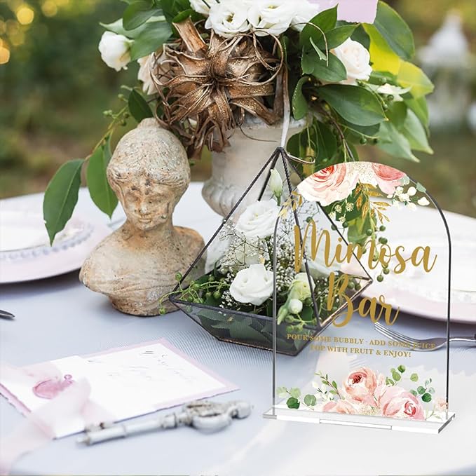 Acrylic Wedding Signs, Bridal Shower Decorations, Mimosa Bar Signs - Image 3