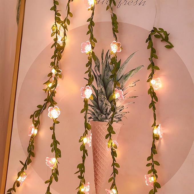 Decorative Fairy Vine Flower String Lights - Image 3