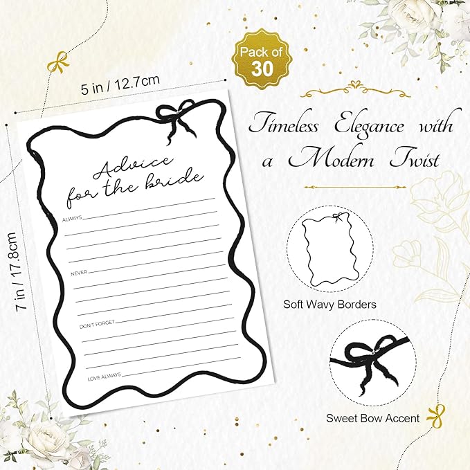 DEEKA 30 PCS Bridal Shower Games Card - Image 2