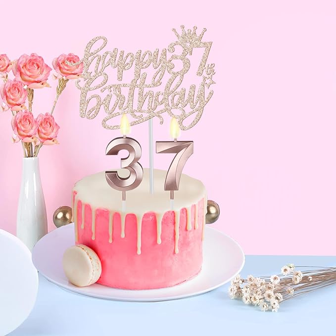 37th Birthday Decorations for Women Including Birthday Sash, Tiara/Crown - Image 6