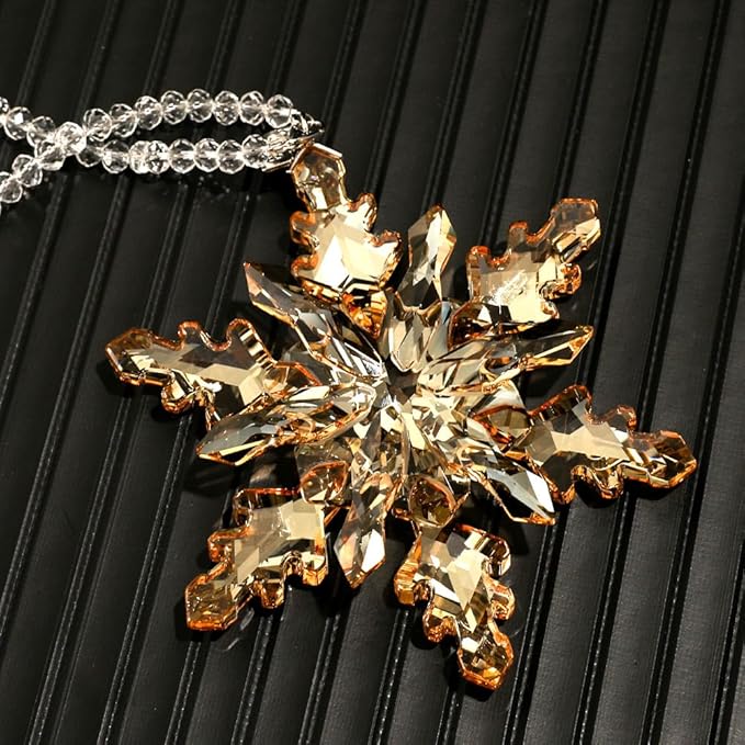 2024 Crystal Snowflake Ornaments Annual Edition Christmas Tree Ornament Home - Image 3