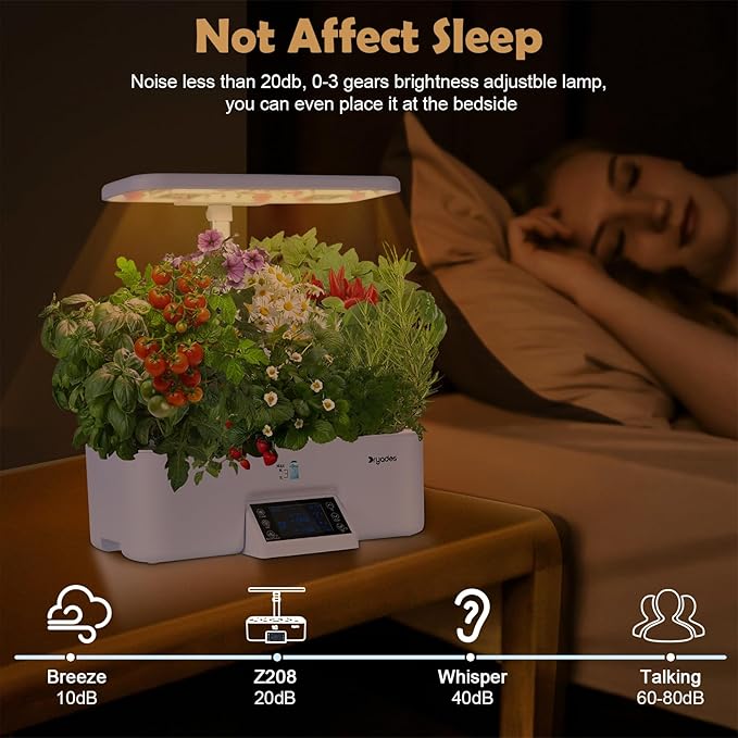 Indoor Gardening 17 Pods Hydroponics Growing System Kit Smart Lighting Setting - Image 7