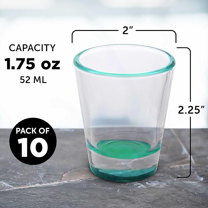DISCOUNT PROMOS Shot Glasses Set 1.75 oz. Set of 10 Bulk Pack, Wedding Favor - Image 5