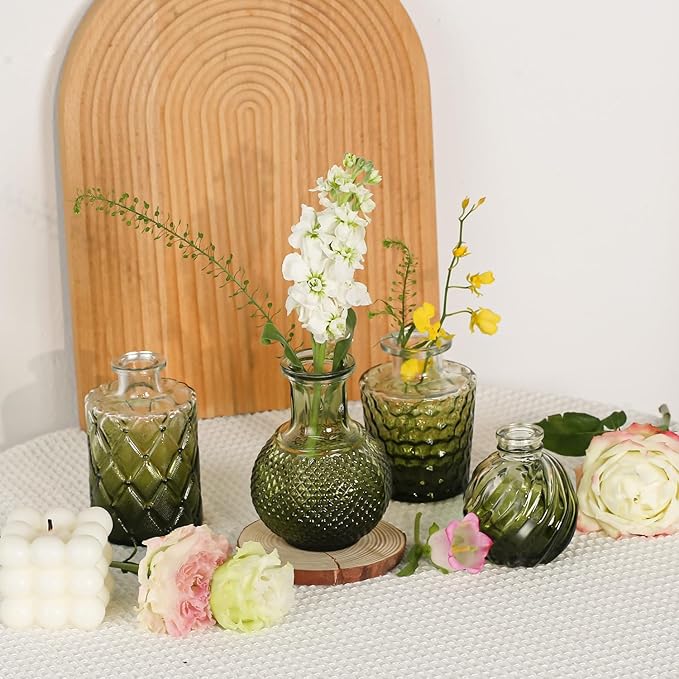 Mini Bud Vases As Wedding Centerpieces - Image 5