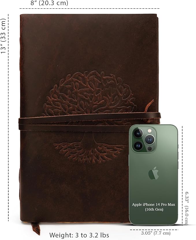 LUXEORIA Tree Of Life Leather Journal - Image 2