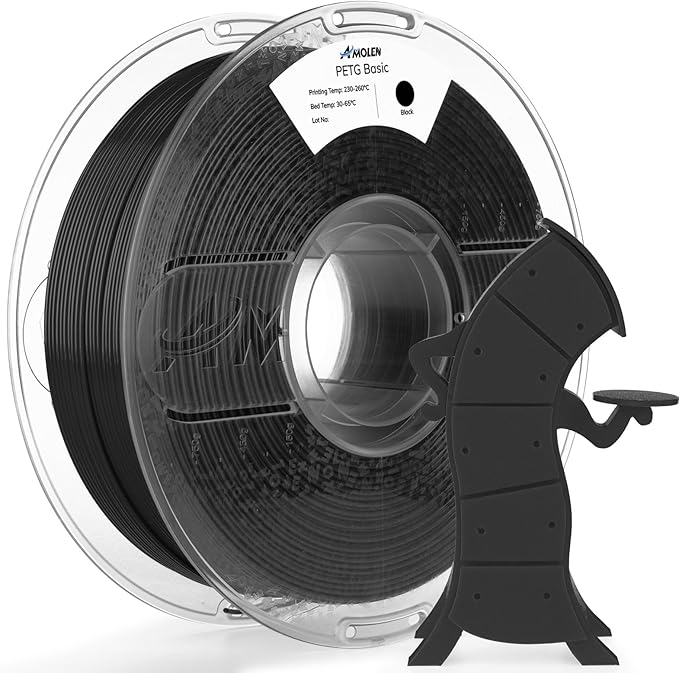 AMOLEN Rapid PETG Basic 3D Printer Filament 1.75mm +/-0.02mm, 500mm/s High by AMOLEN