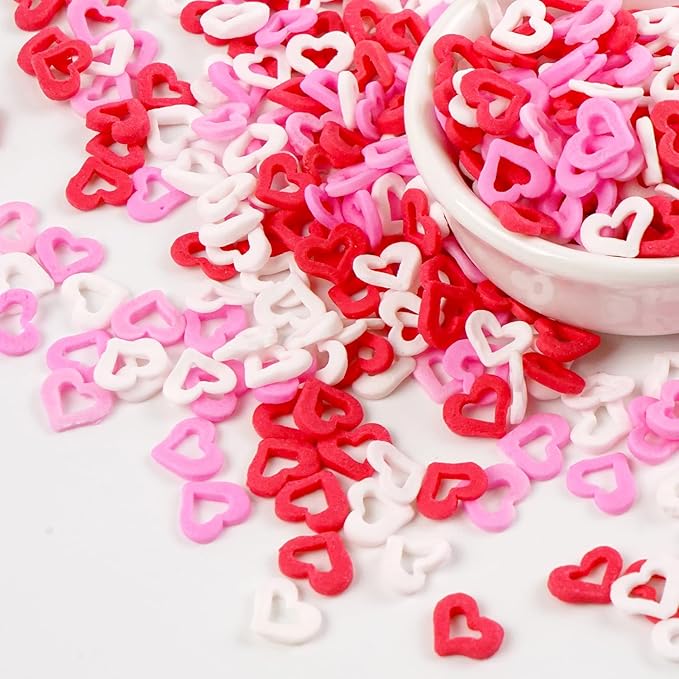 Edible Sweet Heart Sprinkles For Cake Decorating, Love Sugar Mixes 150g/5.29oz - Image 5