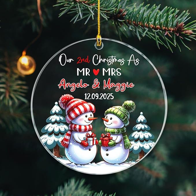 Our 2ND Christmas As Mr & Mrs Ornaments Gift - Image 3