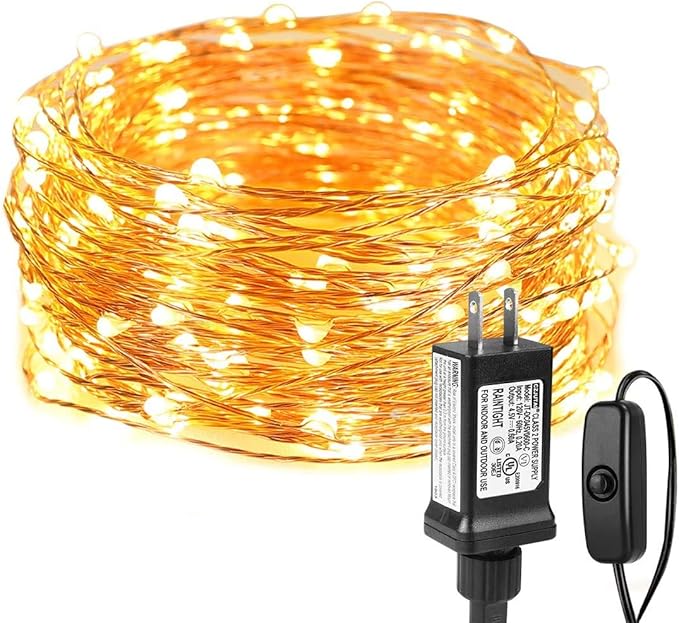 Lighting EVER Fairy Lights Plug in, 33ft 100 LED String Lights by LightingEVER
