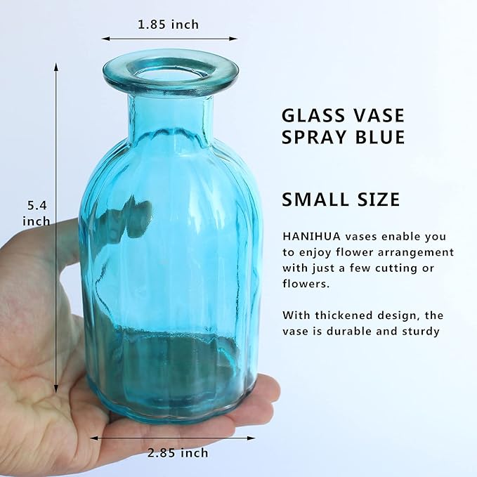 6 Sets Glass Bud Vase Small Vases - Image 2