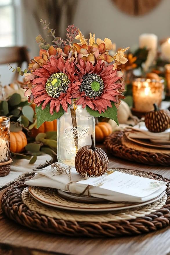 Silk Sunflowers Artificial Flowers - Image 6