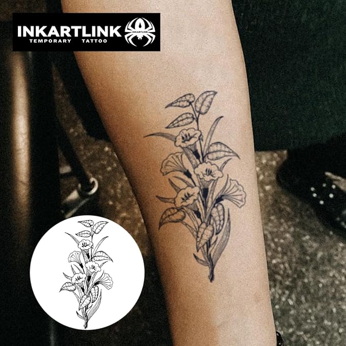 INKARTLINK Tattoo Tech, 2 Sheets Large Semi Permanent Tattoo, Adult Art Design - Image 2