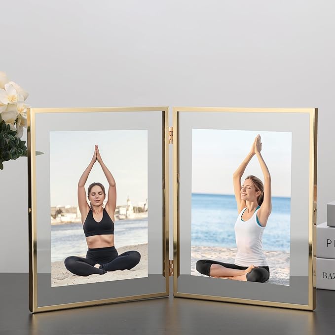 7x9''Gold Double Floating Frame - Image 2