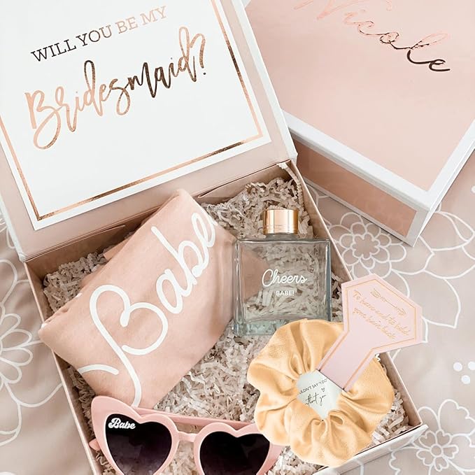 1+7 Pack Bachelorette Party Favor Retro Heart Sunglasses and Bridesmaid - Image 5
