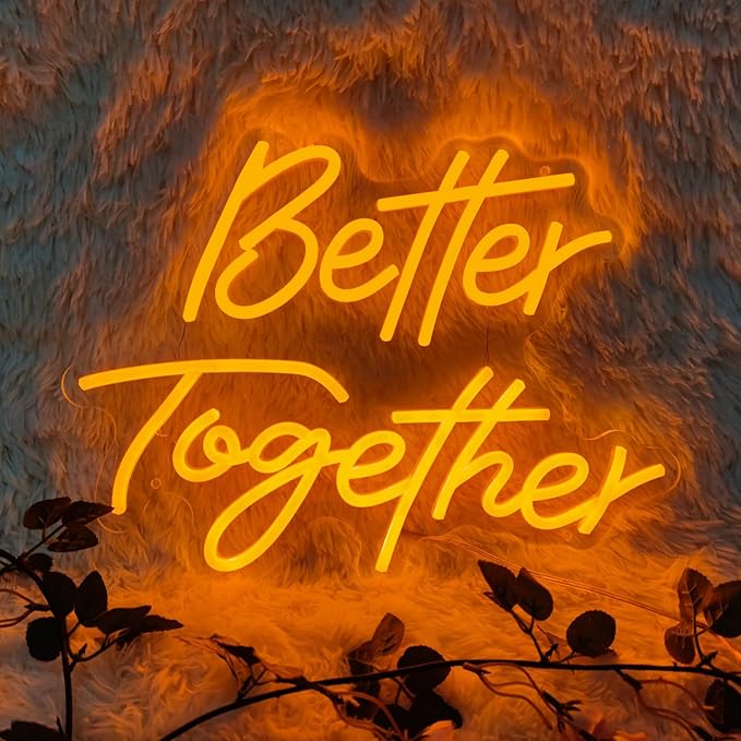 Better Together Neon Sign Better Together Wall Decor, Wedding Neon Sign Light - Image 4