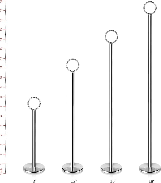 New Star Foodservice 23244 Ring-Clip Table Number Holder/Number Stand/Place - Image 3