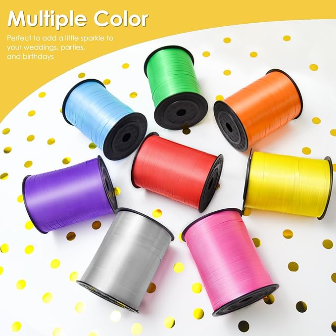 Yellow Curling Ribbon, Balloon String 500 Yard - Image 5
