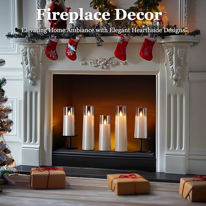 Amagic Pure White Acrylic Flameless Candles, Battery Operated Candles, - Image 7