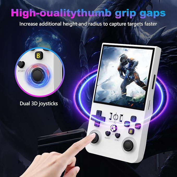 R36MAX Retro Handheld Game Console, 4.0 Inch 720x720 IPS Screen, Built-in 22 - Image 4