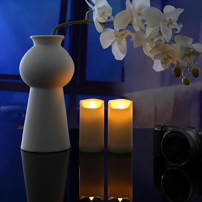 QIDEA 2”X4” Outdoor Waterproof Flameless Candles - Image 3