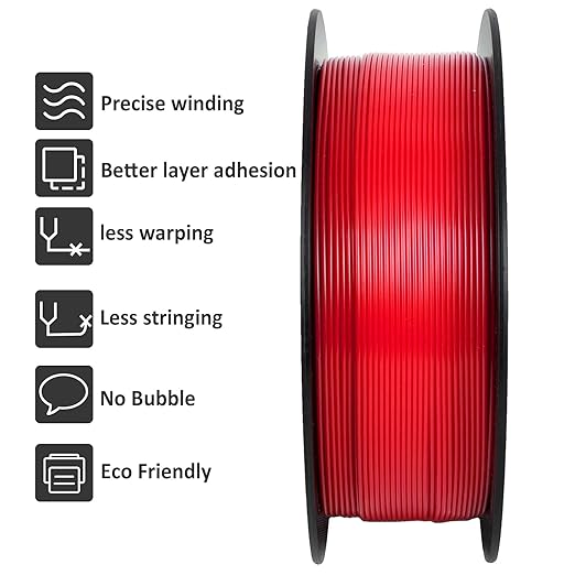 GIANTARM 3D Printer Filament, 1Kg Spool, 1.75mm Dimension Accuracy +/- 0.03mm - Image 2