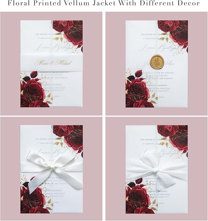 PONATIA 50 Pieces Vellum Jackets - Image 3