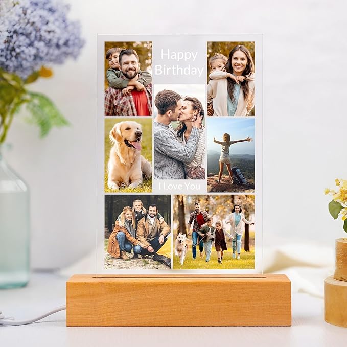 Personalized Birthday Gifts for Women and Men, Custom Picture Frames - Image 6