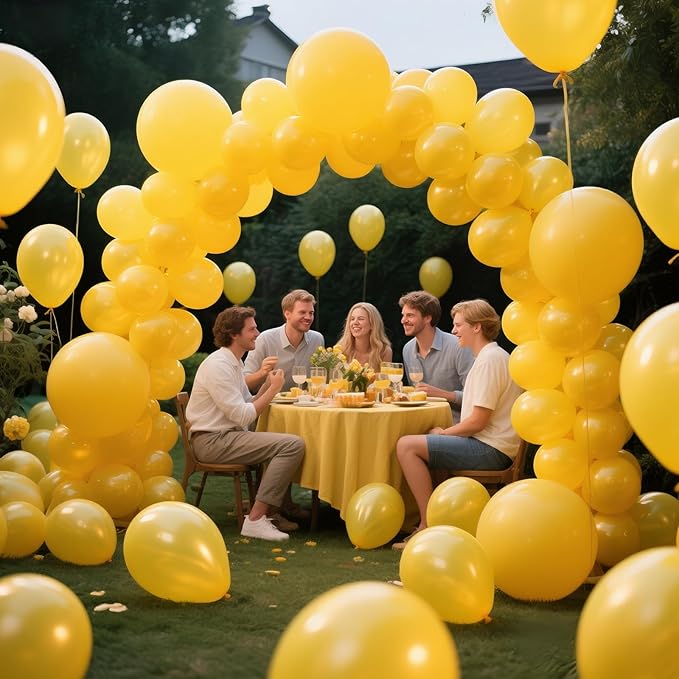 KAWKALSH Yellow Balloon 12 Inch - Image 7
