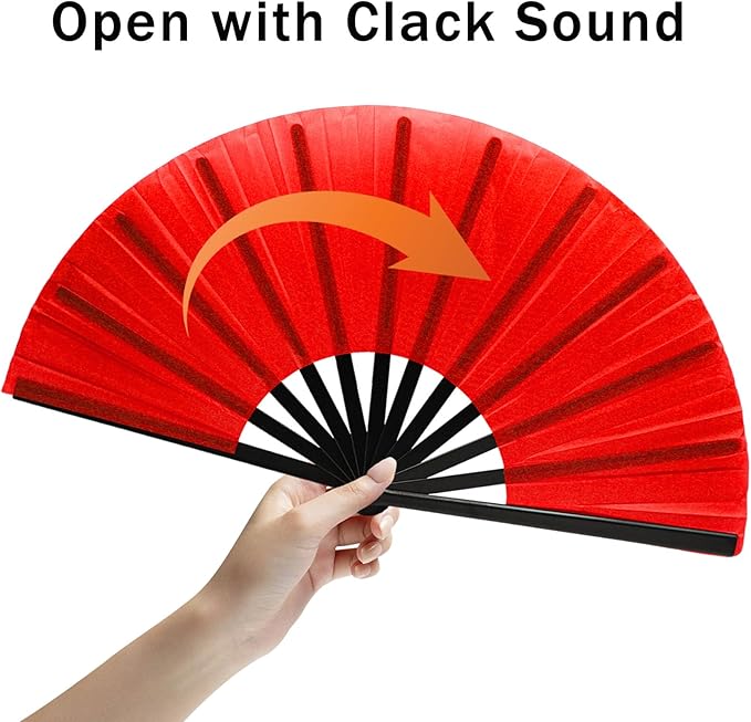 13inch Large Rave Fan Popping Clacking Fans - Image 5