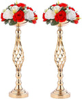 2 Pcs Wedding Centerpieces for Reception Tables, Twist Candleholders Stands by LoveCat