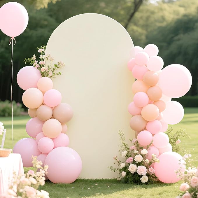 Ledido Wedding Arch Backdrop Cover 7.2FT Arch Covers Fitted Stretchy Spandex - Image 5
