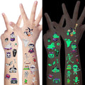LOMIMOS 320PCS Glow in The Dark Halloween Temporary Tattoos by LOMIMOS