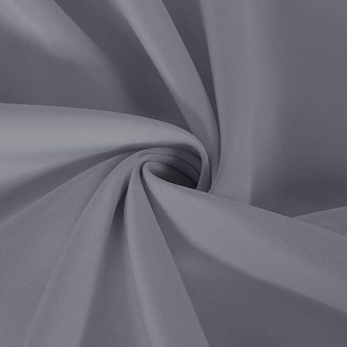 sancua 2 Pack Light Grey Tablecloth 60 x 120 Inch, Rectangle 8 Feet Table Cloth - Image 5