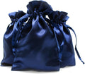 4" x 6" Navy Blue Satin Gift Bags, Jewelry Bags, Wedding Favor Drawstring Baby by Knitial
