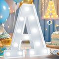 Pooqla LED Marquee Letter Lights, Warm White and Cool White Decorative Lighted by Pooqla