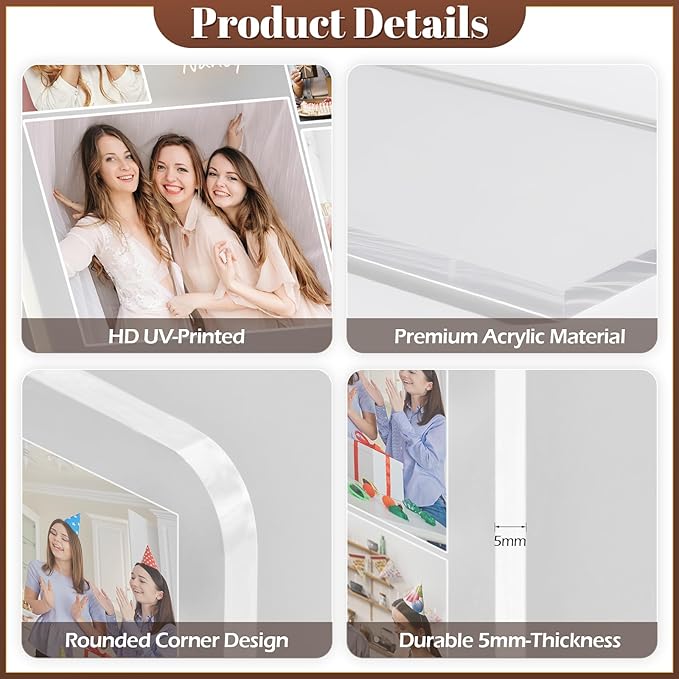 Custom Picture Frames with Photo, Personalized Collage Photo Frame with Night - Image 7