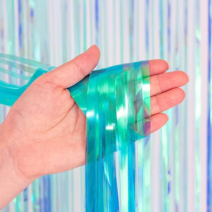 BRAVESHINE Party Decorations Iridescent Foil Fringe Backdrop - Image 9