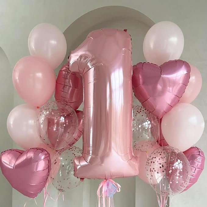 Pink Heart Balloons - Image 4