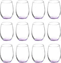 DISCOUNT PROMOS Stemless Wine Glasses by ARC 5.5 oz. Set of 12, Bulk Pack by DISCOUNTPROMOS