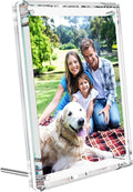 NIUBEE 4x6 Acrylic Picture Frames, Diamond Edge Design, 1 Pack Portrait or by NIUBEE