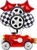 7 Pcs Vintage Race Car Balloon Set, Racing Theme Birthday Party Baby Shower by DOINIDAMI
