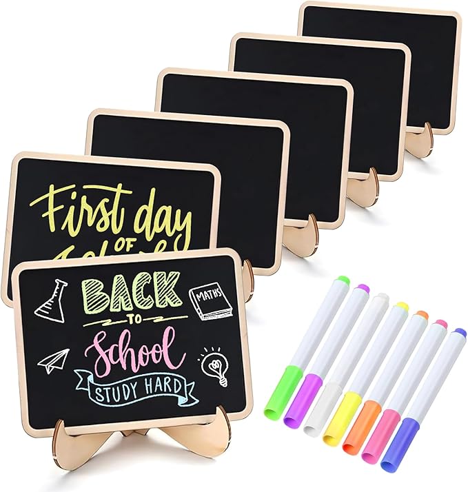 Vintage Wooden Mini Chalkboard Signs by NVAAV