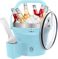 Insulated Ice Bucket with Lid & Scoop-XL Double-Walled, bar Essentials by Unknown