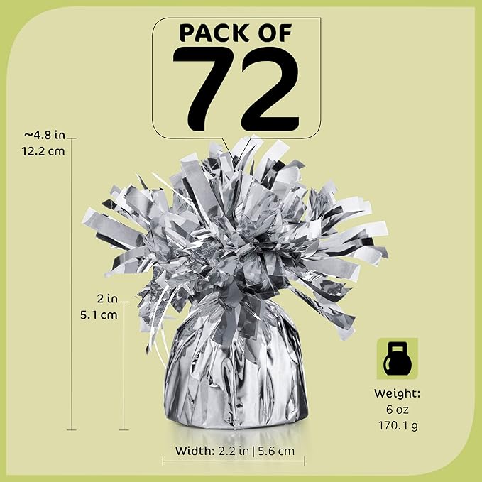 Silver Balloon Weights - Image 2