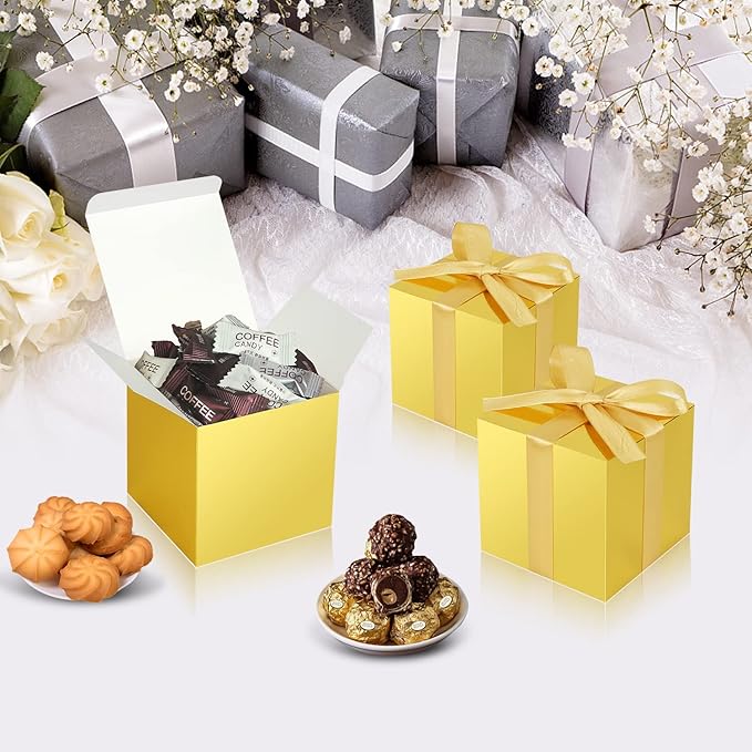 50 Pack Small Gift Boxes, Cupcake Boxes, Candy Boxes - Image 2
