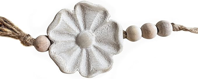 2pcs Carved Floral Tassels - Image 7